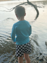 Load image into Gallery viewer, Checker swim shorts