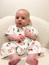 Load image into Gallery viewer, Baby onesie Hot cocoa and candy cane dreams