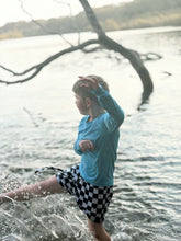 Load image into Gallery viewer, Checker swim shorts