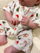 Load image into Gallery viewer, Baby onesie Hot cocoa and candy cane dreams