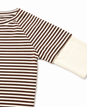 Load image into Gallery viewer, 🍫 cocoa stripe long sleeve tee