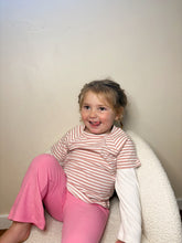 Load image into Gallery viewer, 💗 blush stripe long sleeve tee