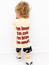 Load image into Gallery viewer, Loved, cute, brave tee